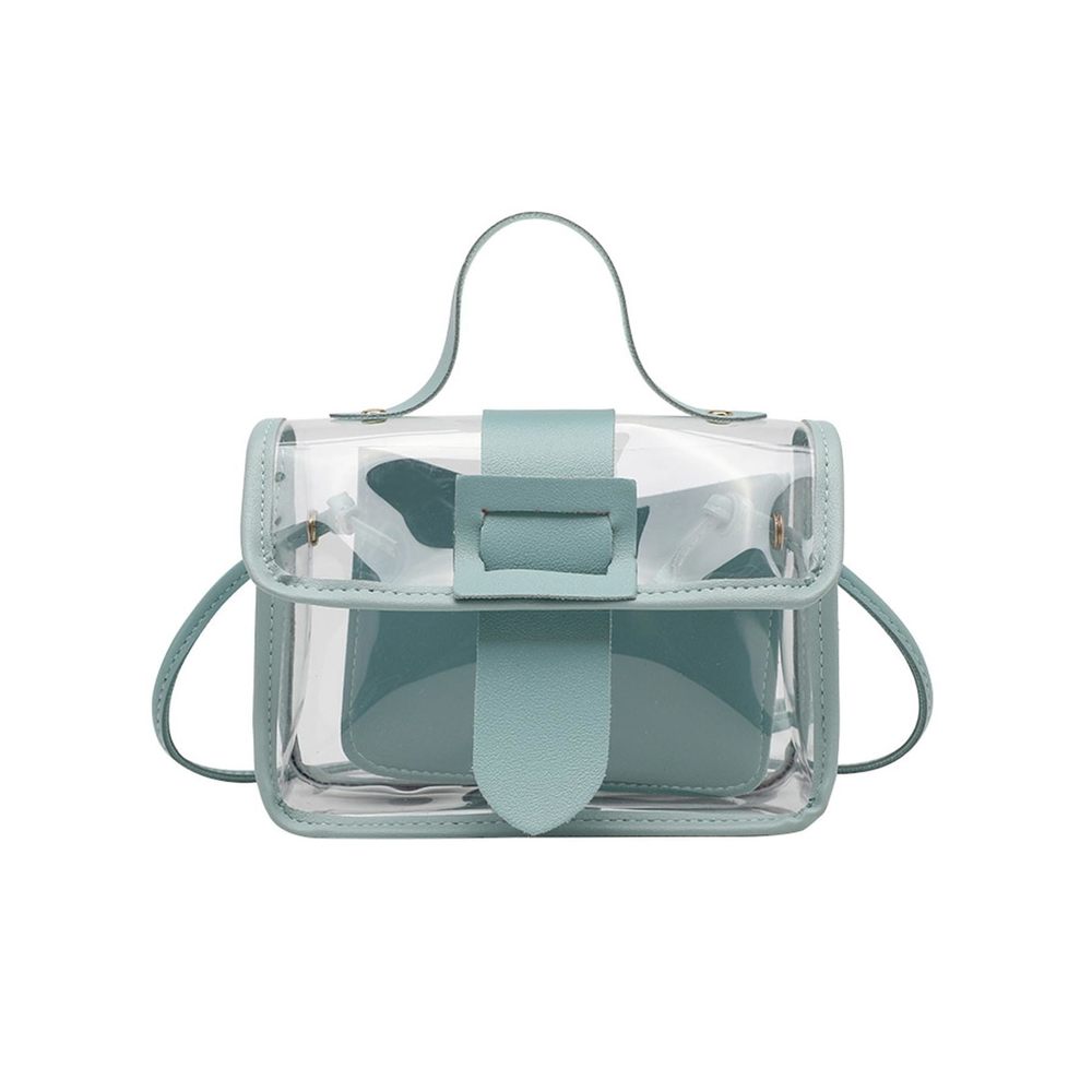 Cute Transparent Clutch Clear Pvc Jelly Purse Crossbody Saddle Bags T_T